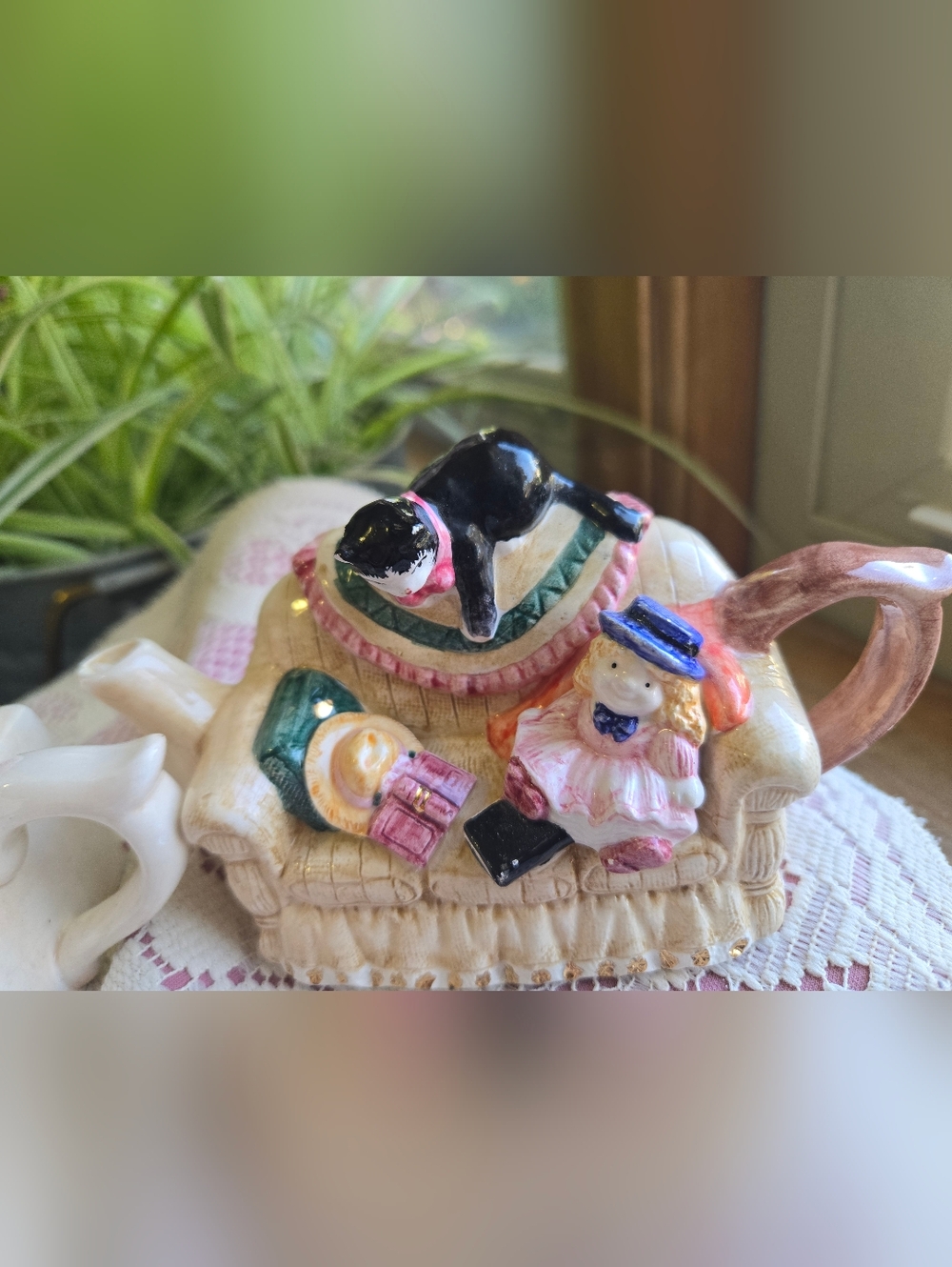 Vintage 1995 Cardinal Inc. Novelty Teapot Set - Sofa & Vanity - Philippines 🩷🩷 - Picture 14 of 14